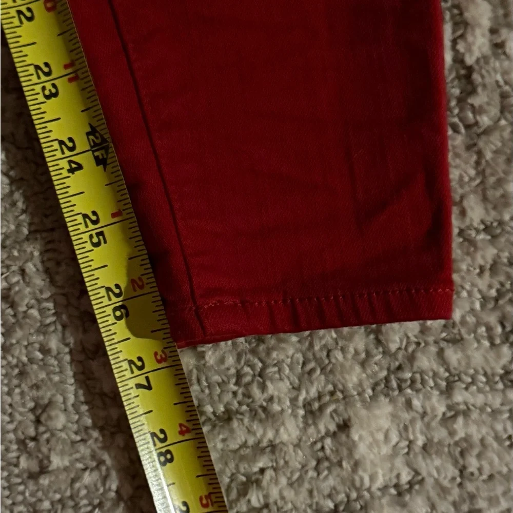 Torrid Sky High Skinny Jean - Premium Stretch Red- ❤️Size 14R❤️ - Picture 12 of 13